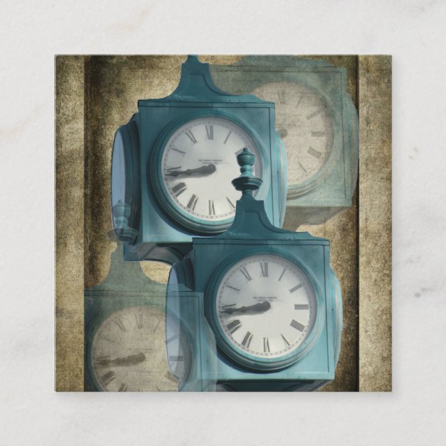 Tarjeta de presentación de reparación de reloj (Anverso)