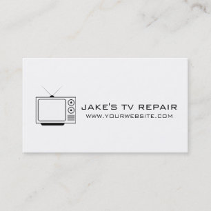 Tarjeta de presentación de reparación de TV