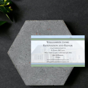Tarjeta de presentación de reparación y renovación