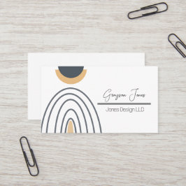 Tarjeta de presentación de resumen geométrico Mini