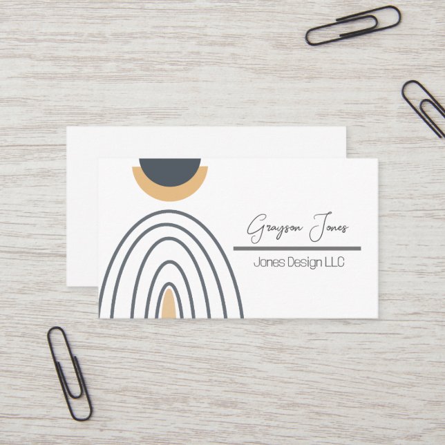 Tarjeta de presentación de resumen geométrico Mini (Anverso/Reverso In Situ)