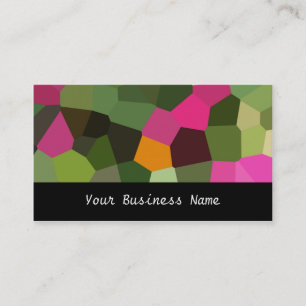 Tarjeta de presentación de resumen naranja, rosa, 