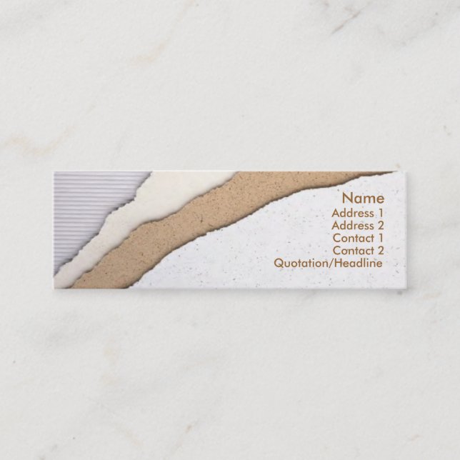 Tarjeta de presentación de revestimiento de plásti (Anverso)