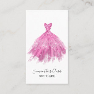 Tarjeta de presentación de ropa de moda