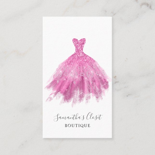 Tarjeta de presentación de ropa de moda (Anverso)