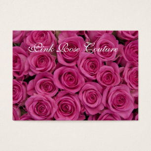 Tarjeta de presentación de Rosas de color rosa cal