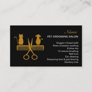 Tarjeta de presentación de Salon para mascotas