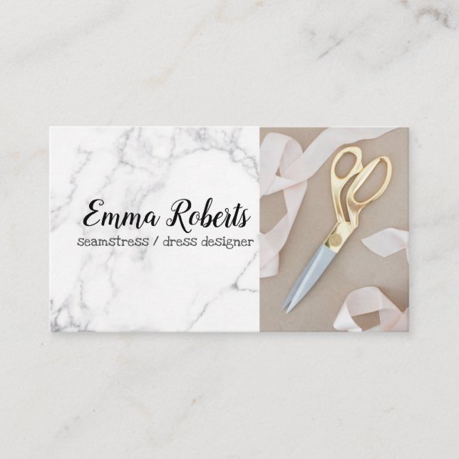 Tarjeta de presentación de Seamstress (Anverso)