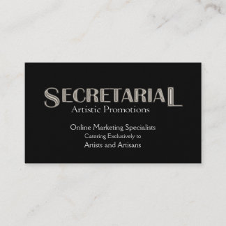 Tarjeta de presentación de secretaría