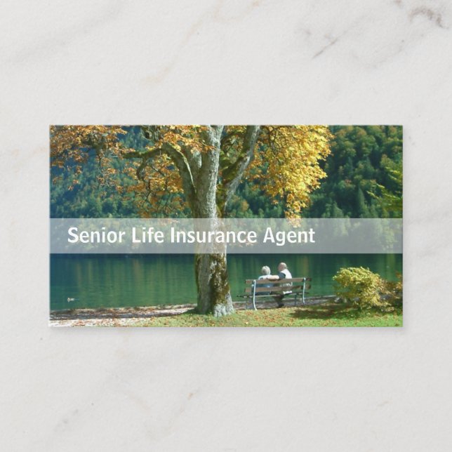 Tarjeta de presentación de Senior Life Insurance (Anverso)