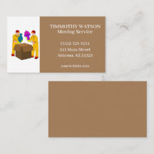 Tarjeta de presentación de servicio móvil