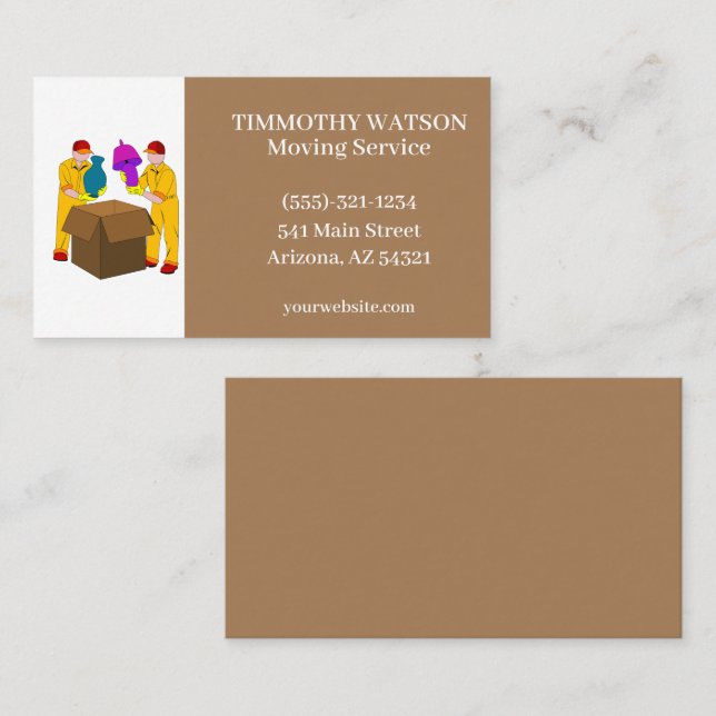 Tarjeta de presentación de servicio móvil (Anverso / Reverso)