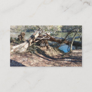 Tarjeta de presentación de servicios de árbol