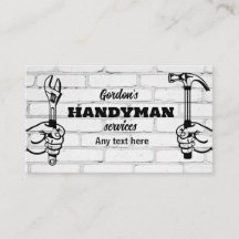 Tarjeta de presentación de Servicios de Handyman