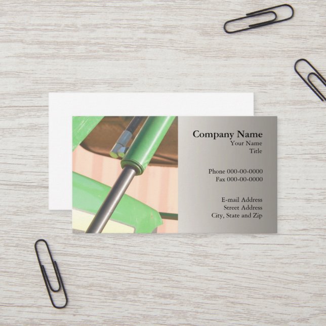 Tarjeta de presentación de servicios y ventas hidr (Anverso/Reverso In Situ)