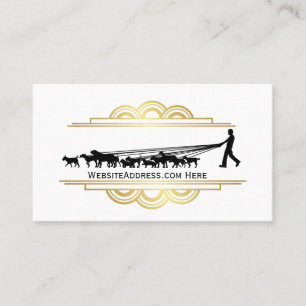 Tarjeta de presentación de Silhouette para pasear