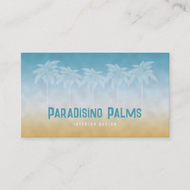 Tarjeta de presentación de Silhouettes Sea Palms S (Anverso)
