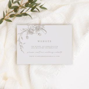 Tarjeta de presentación de sitio web de boda Vinta