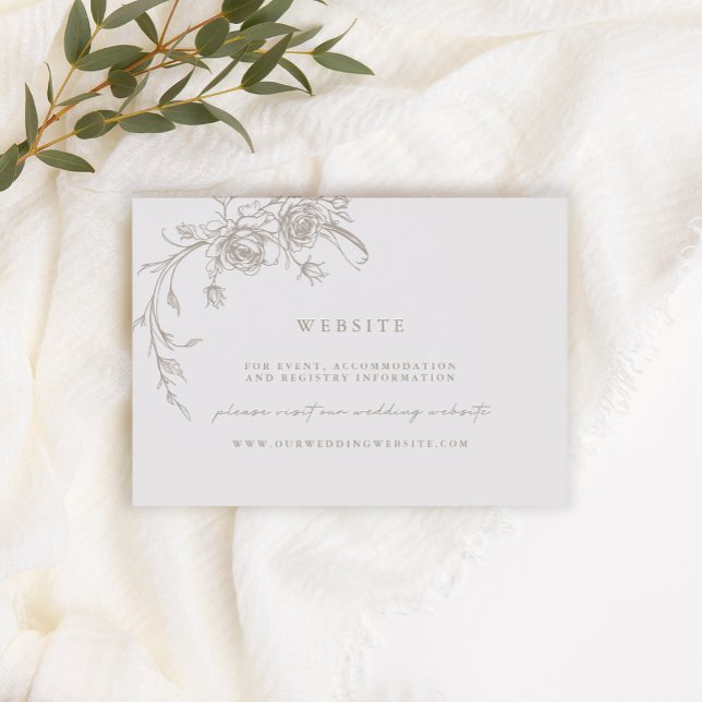 Tarjeta de presentación de sitio web de boda Vinta (Subido por el creador)