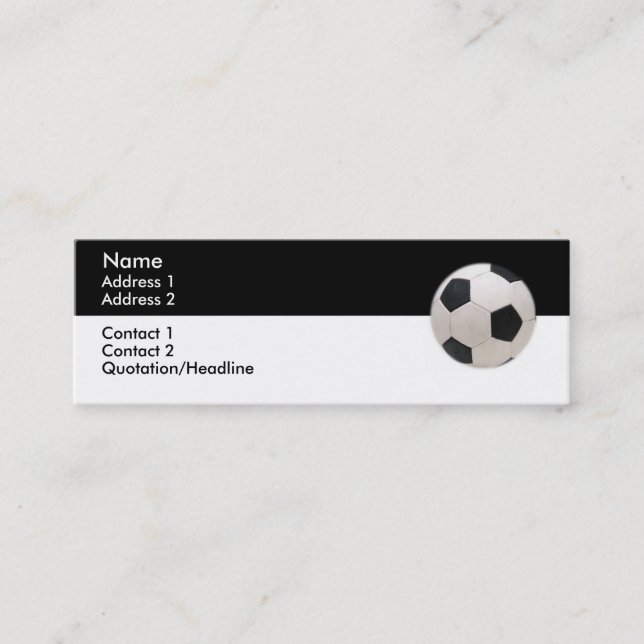 Tarjeta de presentación de Soccer Ball (Anverso)