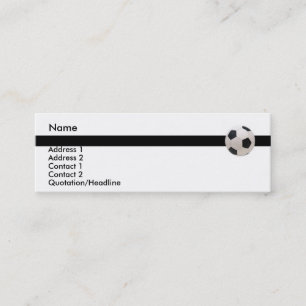 Tarjeta de presentación de Soccer Ball