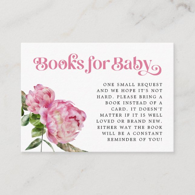 Tarjeta de presentación de solicitud de libro flor (Anverso)