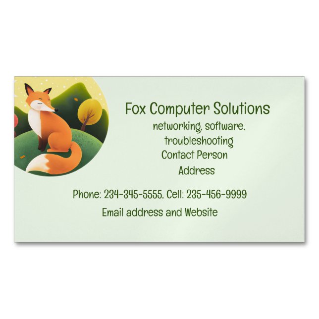 Tarjeta de presentación de soluciones de computado (Anverso)