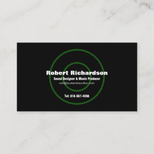 Tarjeta de presentación de Sound Designer