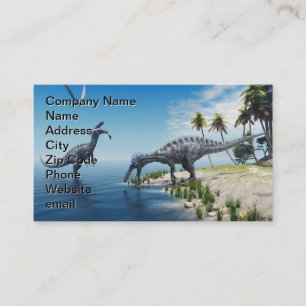 Tarjeta de presentación de Suchomimus Dinosaurs