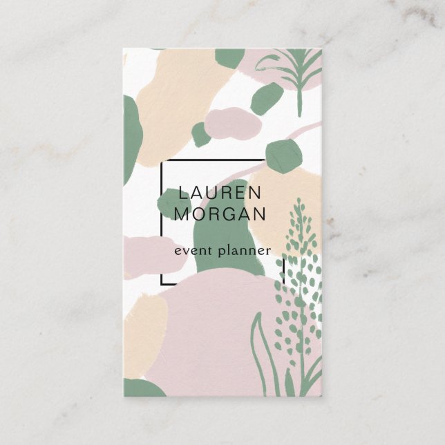 Tarjeta de presentación de sueño minimalista (Anverso)