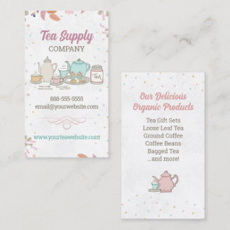 Tarjeta de presentación de Tea Set de alta calidad