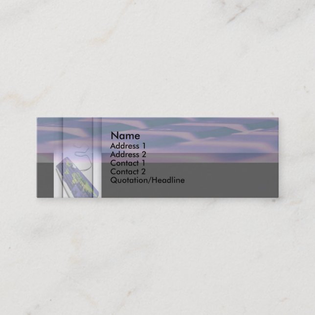 Tarjeta de presentación de teclado (Anverso)
