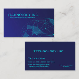 Tarjeta de presentación de tecnología de la inform