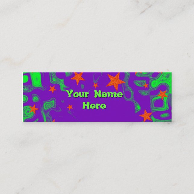 Tarjeta de presentación de texto frontal con despl (Anverso)