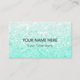 Tarjeta de presentación de textura Verde azulada p