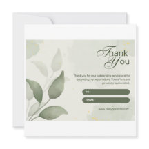 tarjeta de presentación de thanku