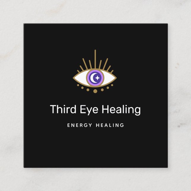 Tarjeta de presentación de Third Eye Energy Healer (Anverso)