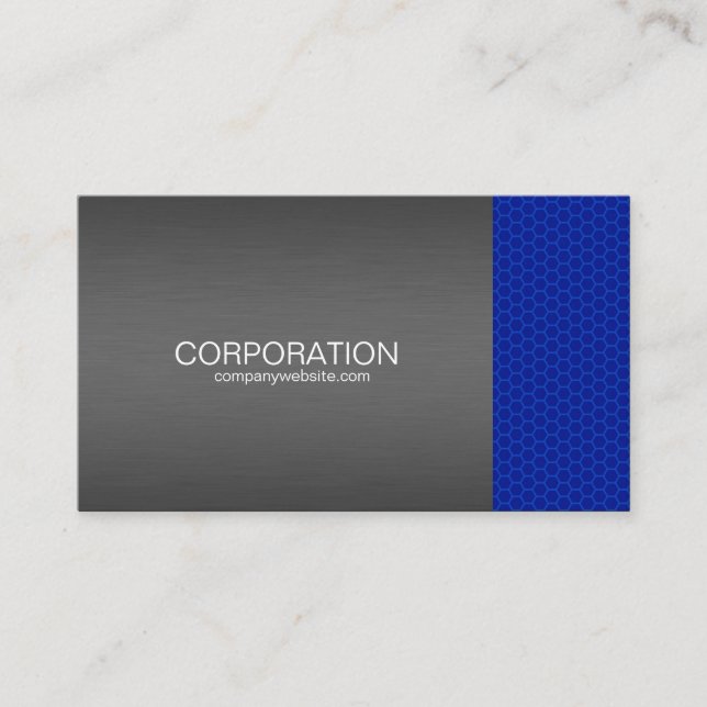 Tarjeta de presentación de titanio azul (Anverso)