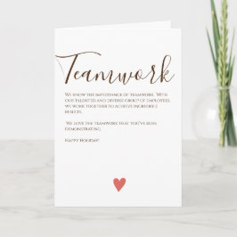 Tarjeta de presentación de trabajo de navidad