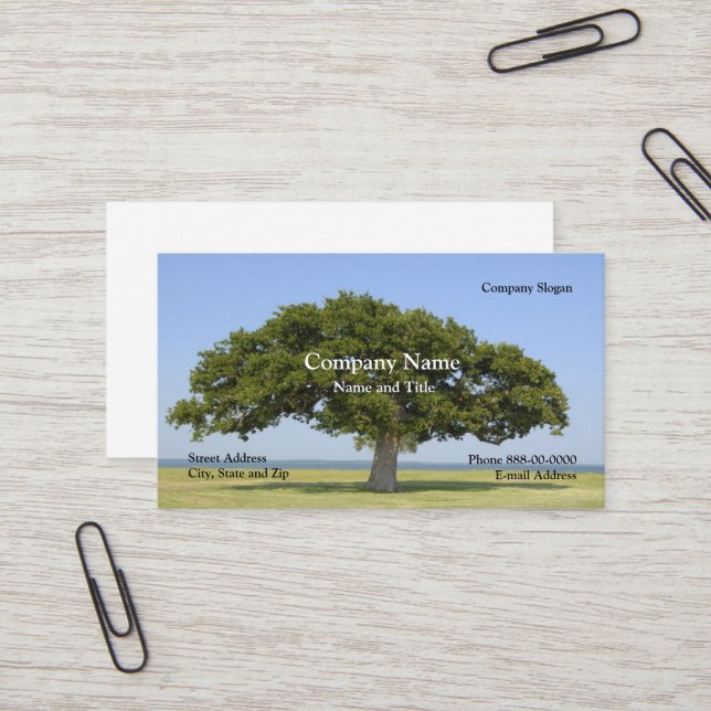 Tarjeta de presentación de Trimmer de Árbol de Pai (Anverso/Reverso In Situ)