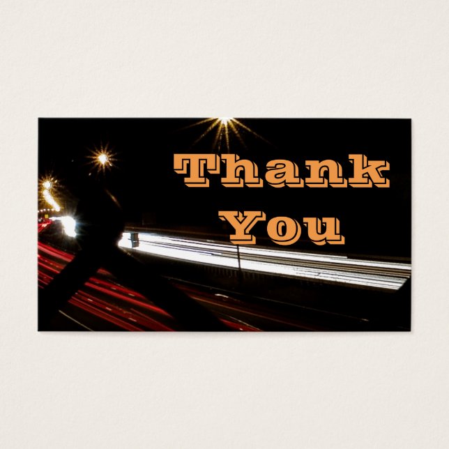 Tarjeta de presentación de Uber Eats Order (Frente)