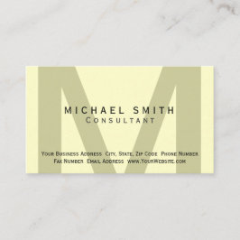 Tarjeta de presentación de un consultor mínimo de 