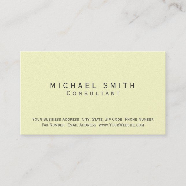 Tarjeta de presentación de un consultor simple mod (Anverso)