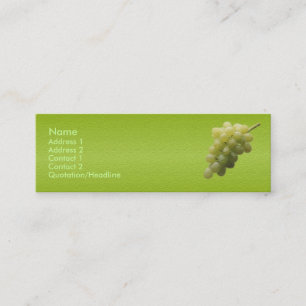 Tarjeta de presentación de uvas