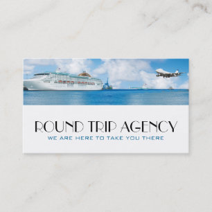 Tarjeta de presentación de vacaciones del agente d