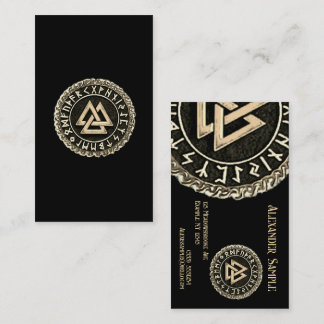 Tarjeta de presentación de Valknut (WindingGOLD)