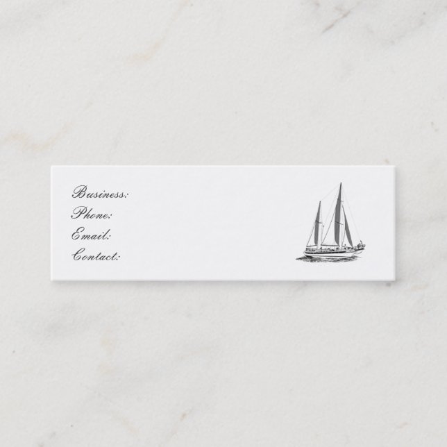 Tarjeta de presentación de velero (Anverso)