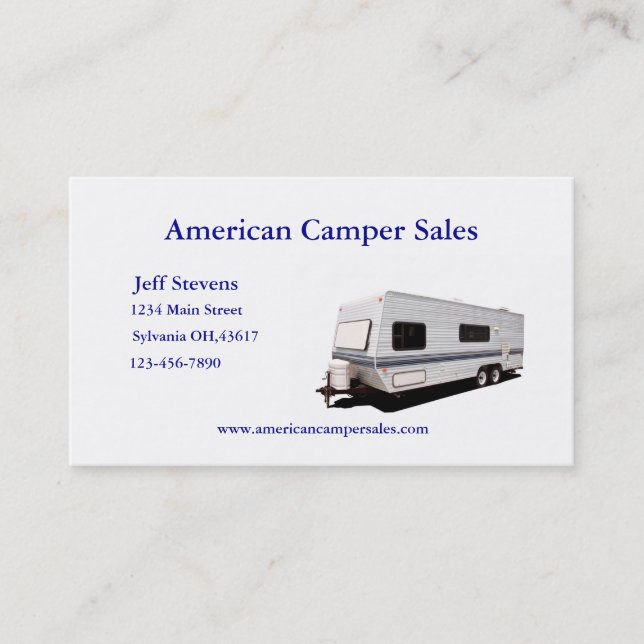 Tarjeta de presentación de ventas de Camper (Anverso)