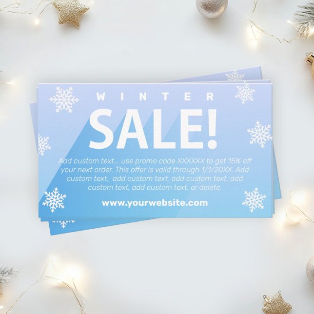 Tarjeta de presentación de ventas de invierno (Subido por el creador)