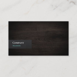 Tarjeta de presentación de veta de madera